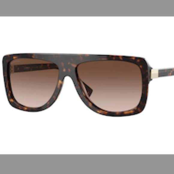 NWT! Burberry Joan Brown Gradient Square Ladies Sunglasses - Picture 1 of 7